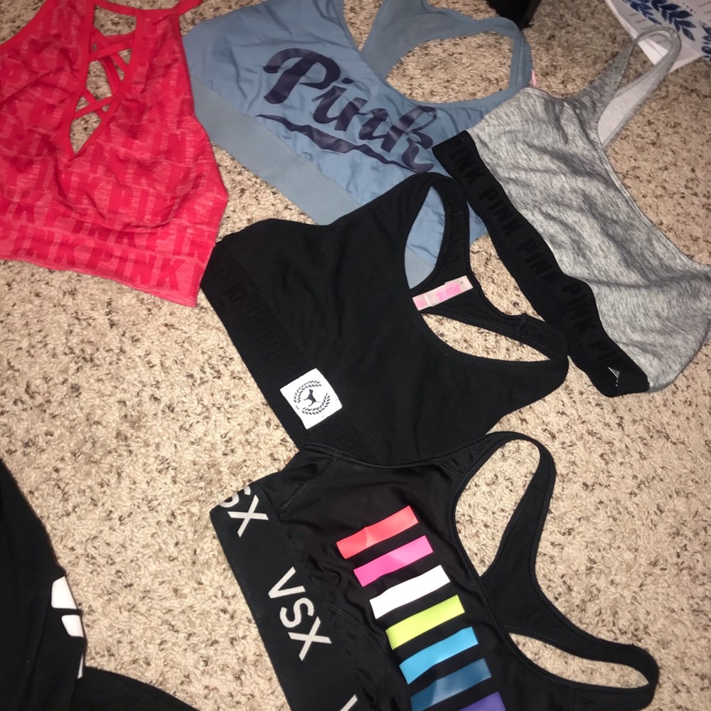 Lot of 5 VS PINK Sports Bras